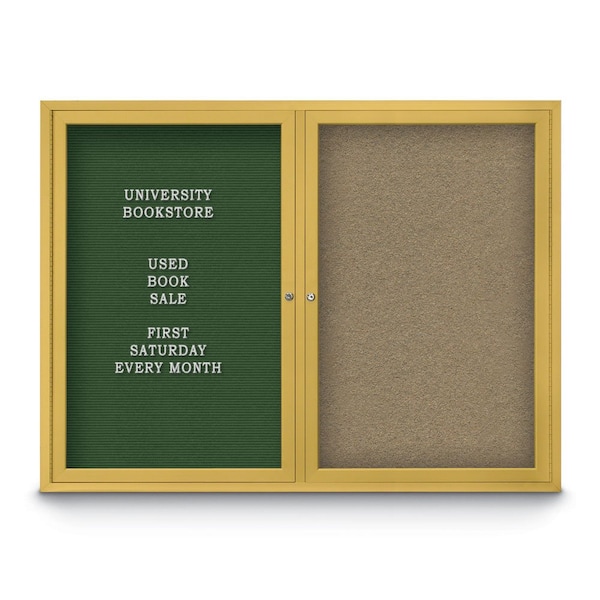 Corkboard, Black/Satin, 60" x 36"